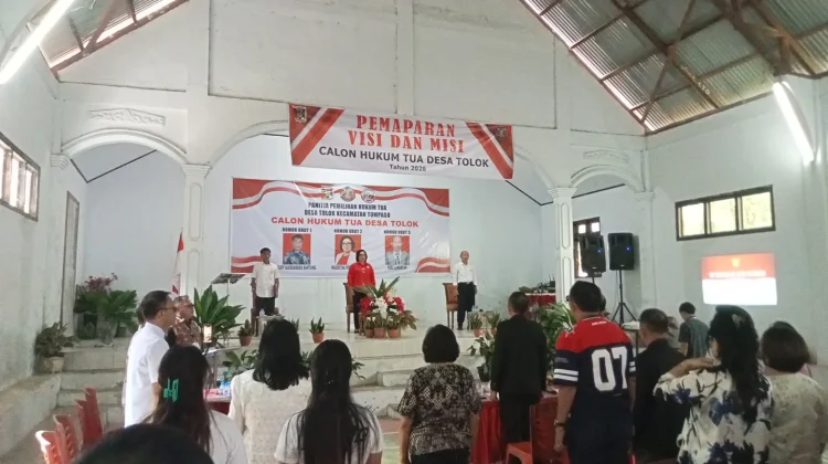 Pemkab Minahasa Pantau Penyampaian Visi-Misi Calon Hukum Tua