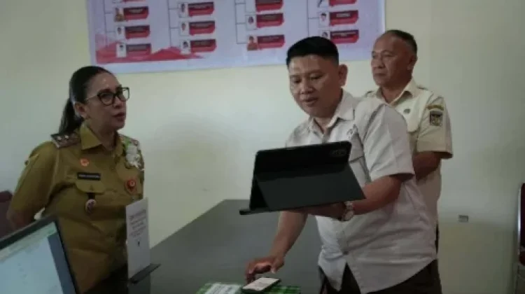 Wabup Vanda Tinjau Implementasi Aplikasi SIKAMANG
