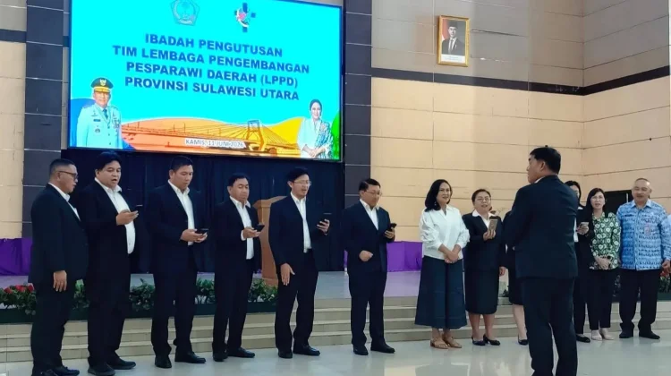 Ibadah Pengutusan Perkuat Semangat Kontingen Pesparawi Sulawesi Utara