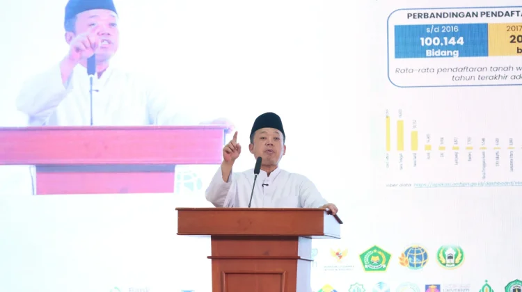 Menteri Nusron Apresiasi Peran Nazir dalam Percepatan Sertipikasi Tanah Wakaf