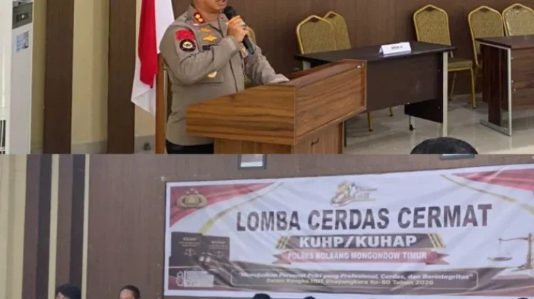 Sambut HUT Bhayangkara, Polres Boltim Gelar Lomba Cerdas Cermat Hukum