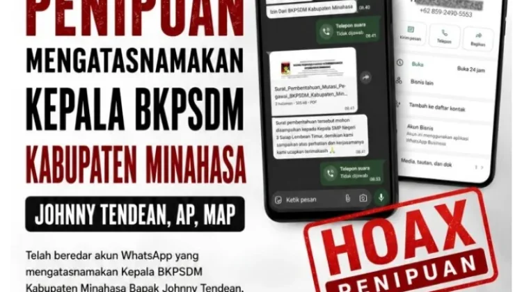 Modus Promosi Jabatan dan Mutasi, BKPSDM Minahasa Tegaskan Itu Penipuan