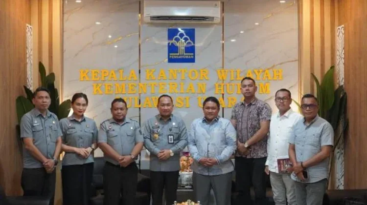 Kakanwil Kemenkum Sulut Terima Audiensi PBH PERADI Sulut