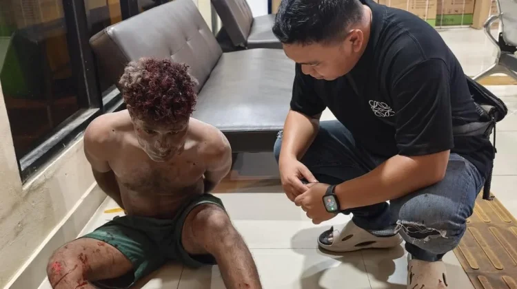Pria Bersajam di Kawasan Mantos Diamankan Tim Gabungan Kepolisian