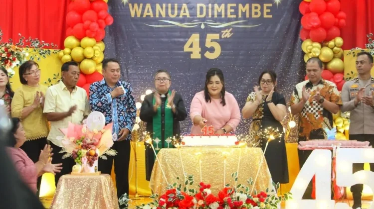 Sukacita 45 Tahun Wanua Dimembe, Pemdes dan Masyarakat Gelar Ibadah Syukur