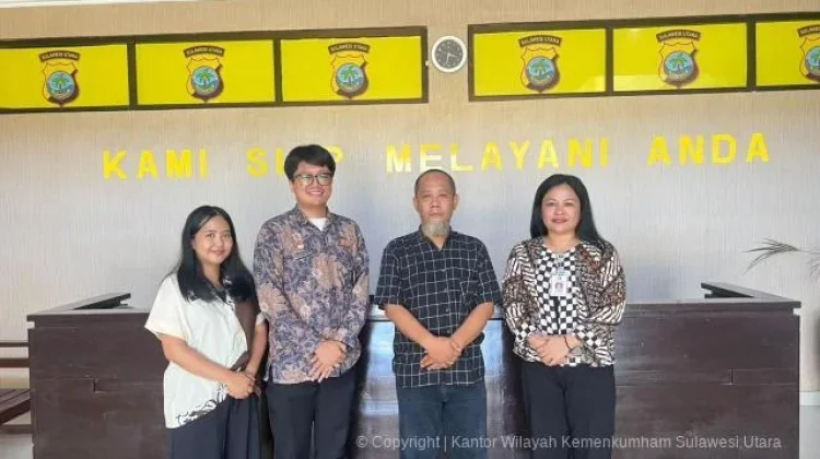 Kemenkum Sulut Koordinasikan Penanganan Pengaduan HAKI dengan Polres Bolsel