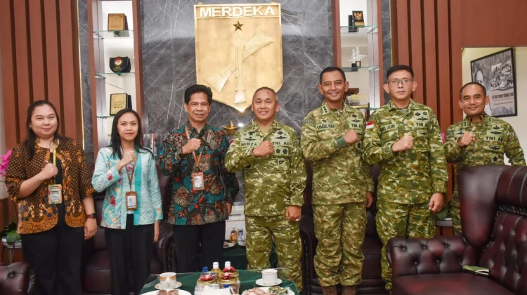 Pangdam XIII/Merdeka Terima Audiensi Kepala BPS  Sulut