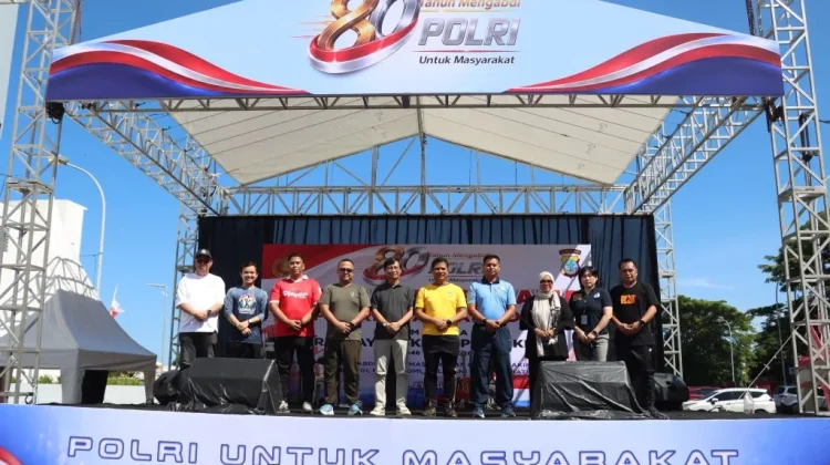 Sambut Hari Bhayangkara ke-80, Polresta Manado Gelar Olahraga Bersama