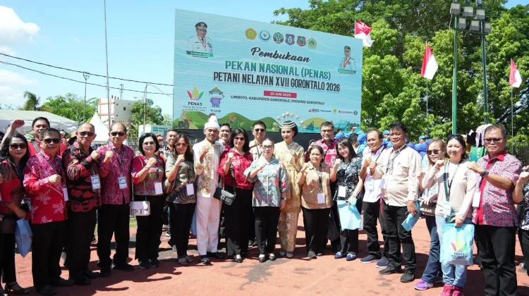 Wabup Vanda Hadiri Pembukaan PENAS Petani Nelayan XVII di Gorontalo