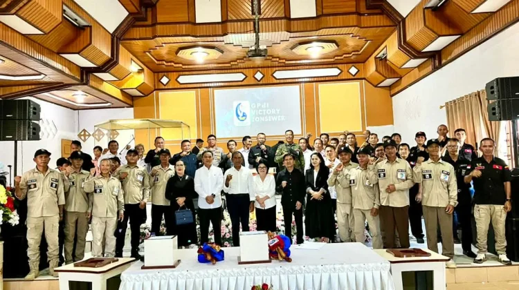 GPDI Viktori Tonsewer Lantik Satgas Benteng Mahanaim Nusantara