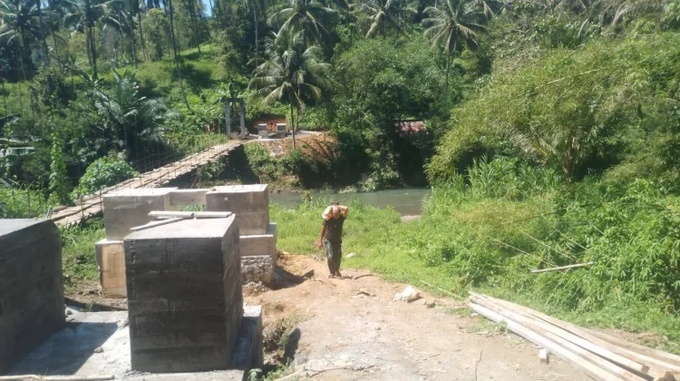 Pembangunan Jembatan Perintis Garuda di Ranoyapo Capai 70,27 Persen