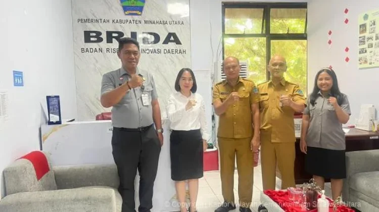 Kanwil Kemenkum Sulut Dorong Pembentukan Sentra KI Bersama BRIDA Minahasa Utara