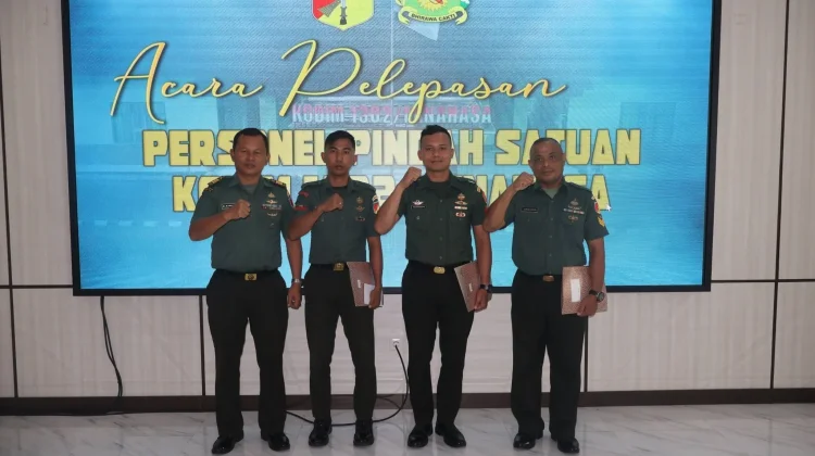 Kodim 1302/Minahasa Lepas Personel Pindah Satuan