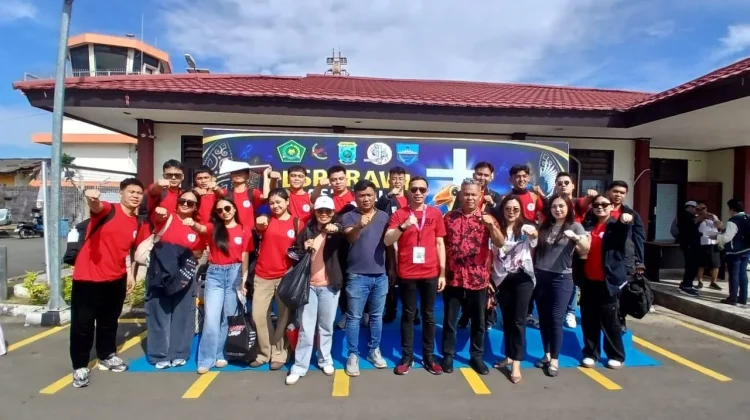 Ikuti Pesparawi Nasional XIV 2026, Kontingen LPPD Tomohon Tiba di Manokwari