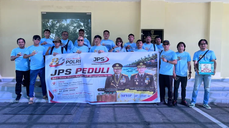 Jurnalis Polda Sulut Bersama Insan Pers Gelar Bakti Sosial untuk Warga Pedesaan
