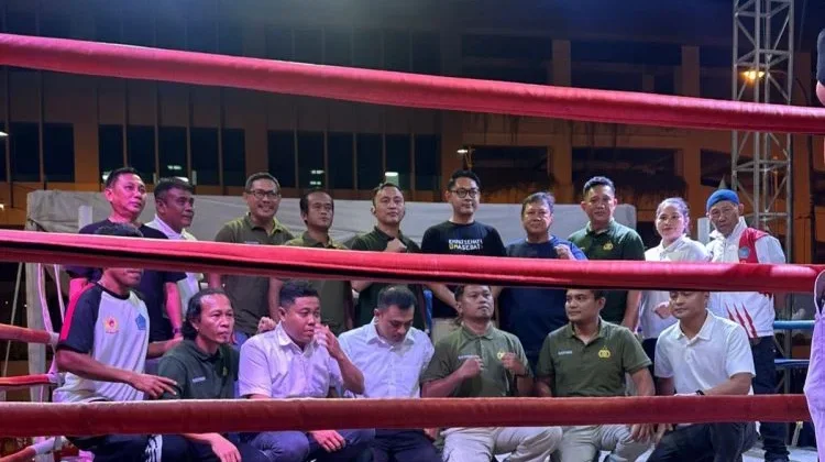 Polsek Wenang Amankan Penutupan Boxing In The Light di Marina Plaza