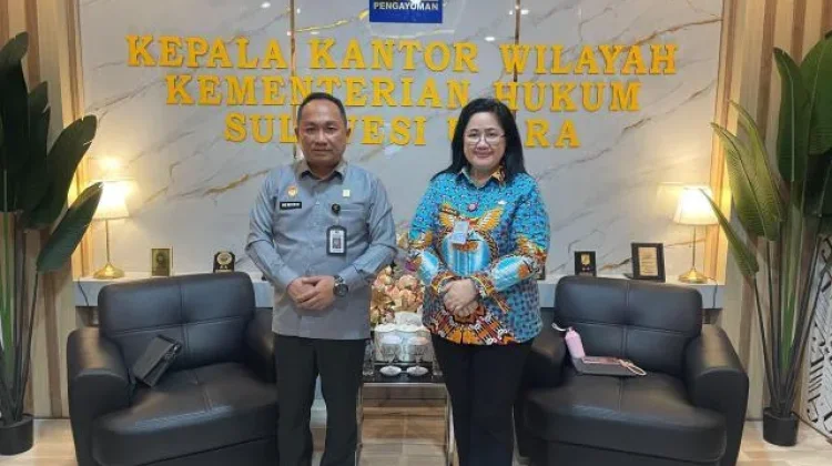 Kakanwil Kemenkum Sulut Terima Kunjungan Kepala Bappeda Sulut