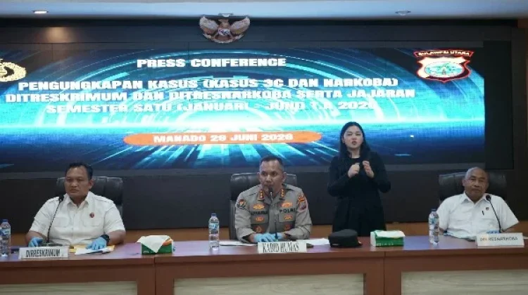 Ditresnarkoba Polda Sulut Ungkap 116 Kasus Narkoba, 152 Tersangka Diamankan