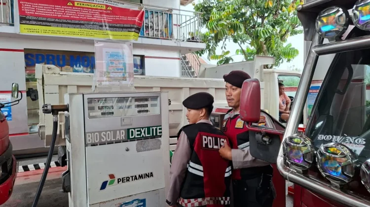 Tim Pantera Presisi Polres Kotamobagu Awasi Penyaluran Solar di SPBU Mongkonai
