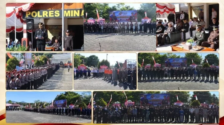 Hari Bhayangkara ke-80, Polres Minahasa Teguhkan Komitmen Pengabdian