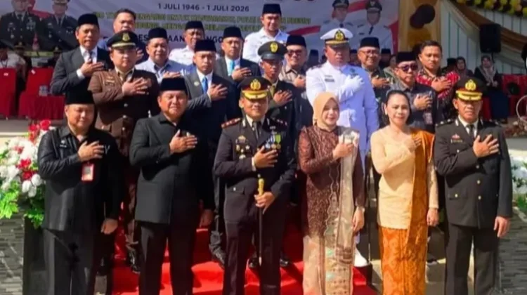 Polres Bolsel Gelar Upacara dan Syukuran Hari Bhayangkara ke- 80