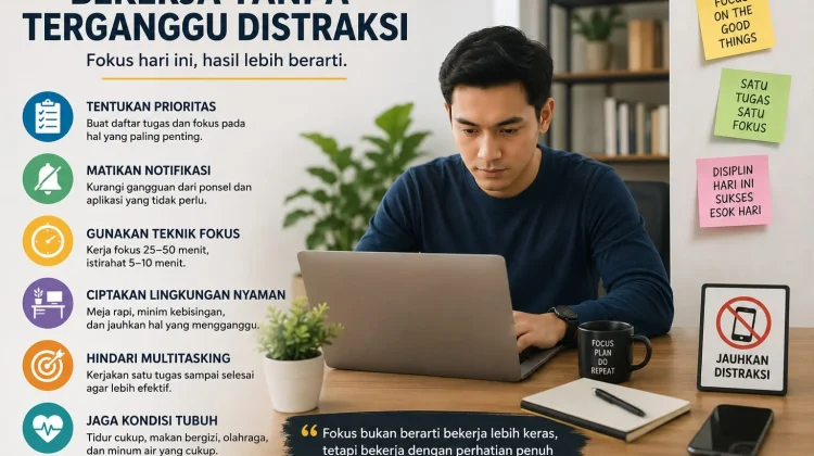 Bangun Kebiasaan Bekerja tanpa Distraksi
