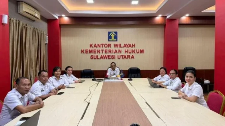 Kemenkum Sulut Ikuti Rapat Penyampaian Hasil Penilaian Kompetensi
