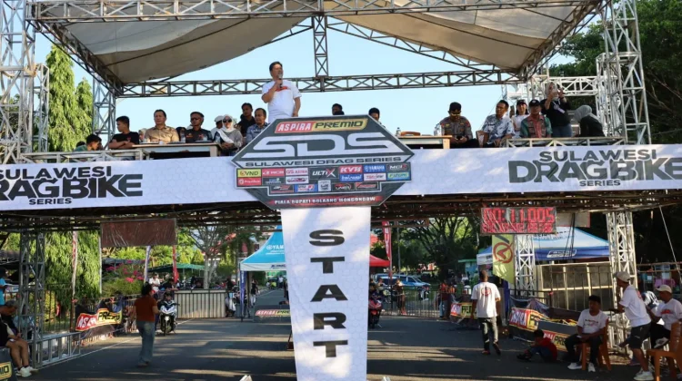 Wabup Bolmong Buka Sulawesi Drag Series Piala Bupati di Lolak
