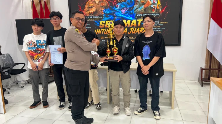 Turnamen E-Sport Mobile Legends Kapolres Tomohon Cup 2026 Sukses, K+1 GENK Jawara