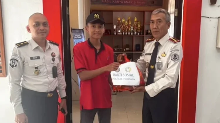 LPKA Kelas II Tomohon Salurkan Bantuan Sosial