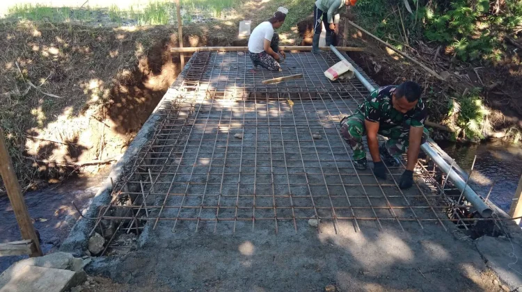 Pembangunan Jembatan Armco Sungai Kawiwi Capai 60 Persen