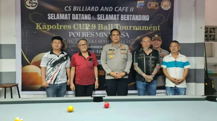 Kapolres Cup 9 Ball Meriahkan Hari Bhayangkara ke-80 di Minahasa