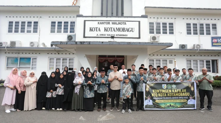 Sekda Kotamobagu Lepas 37 Kafilah MTQ XXXI Tingkat Provinsi Sulut