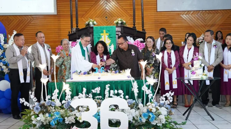 Bupati Minahasa Sebut Gereja Mitra Strategis Pemerintah di HUT GMIM Alfa Omega
