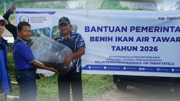 BPBAT Tatelu Salurkan Bantuan Ikan Nila di Pokdakan Airmadidi Atas