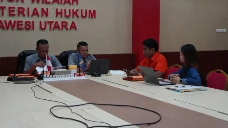 Kanwil Kemenkum Sulut Verifikasi Dokumen Penerbitan SKT Partai Politik
