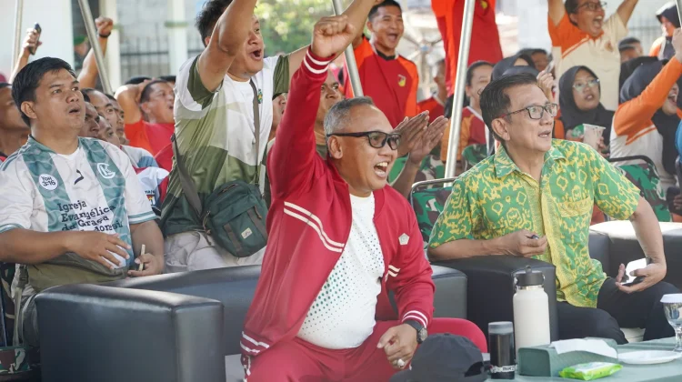 Pangdam Merdeka Gelar  Coffee Morning dan Nobar Gembira Bersama Jurnalis