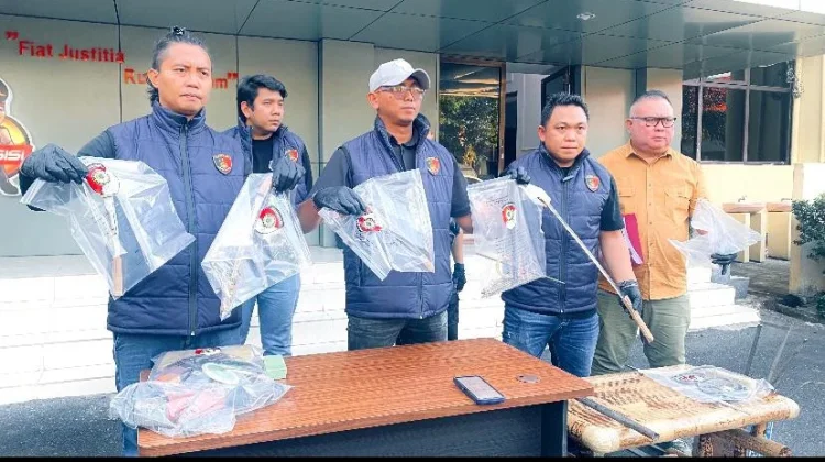 Jatanras Polda Sulut Bongkar Dugaan Lokasi Pembuatan Sajam di Minut