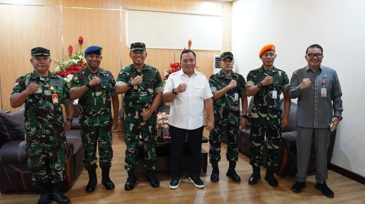 Perkuat Sinergi, Bupati Minahasa Terima Courtesy Call Danlanud Sam Ratulangi