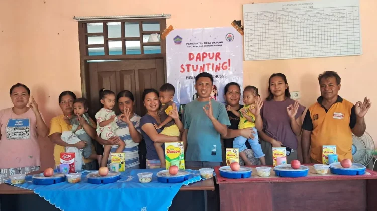 Peningkatan Status Gizi, Pemdes Darunu Optimalkan Dapur Stunting