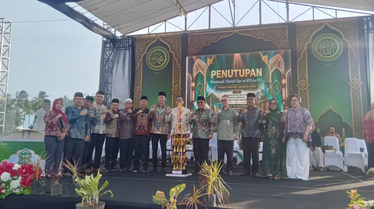 MTQ ke XXXI di Minut Resmi Ditutup, Kafilah Kota Kotamobagu Juara Umum
