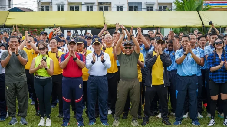 Perkuat Sinergi, TNI-Polri se-Sulut Gelar Olahraga Bersama
