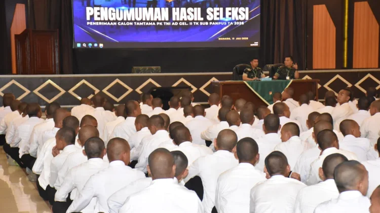 Sebanyak 444 Calon Tamtama TNI AD Lolos Seleksi, Siap Masuk Pendidikan
