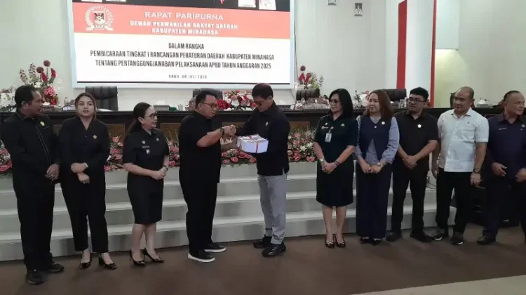 Ranperda Pertanggungjawaban APBD 2025 Disetujui DPRD Minahasa