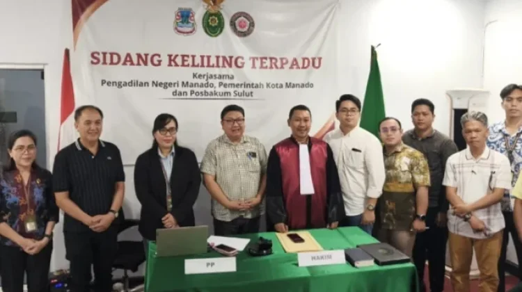 Pemkot dan PN Manado Gelar Sidang Keliling Terpadu