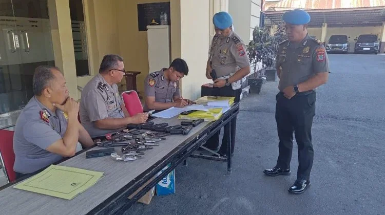 Polresta Manado Perketat Pengawasan Senjata Api Dinas