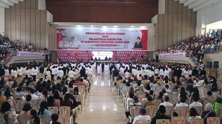 Bupati Minahasa Lantik 128 Hukum Tua, Ajak Tinggalkan Perbedaan Politik