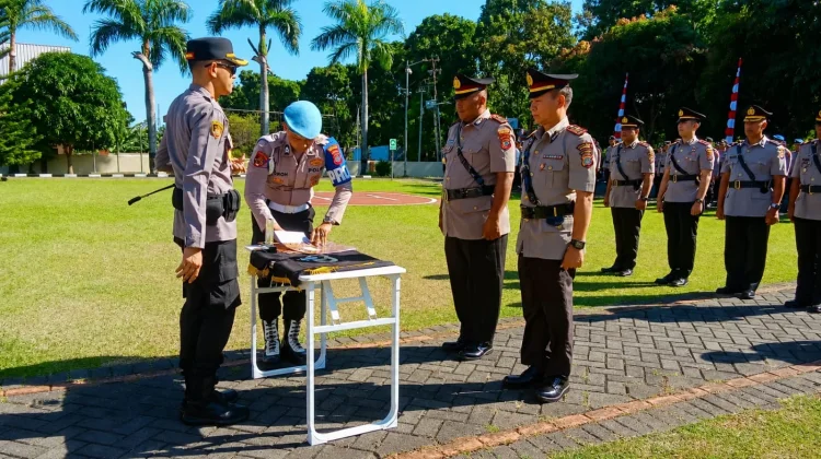 Kapolres Auliya Djabar Pimpin Sertijab Pejabat Polres Minut