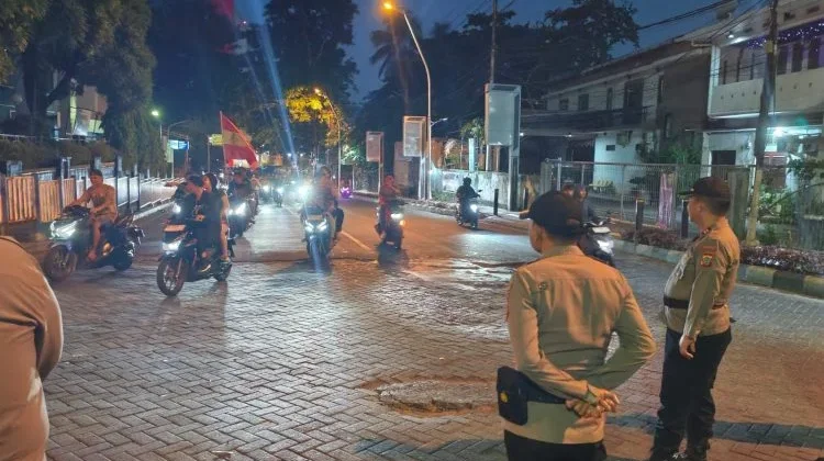 Polsek Wenang Amankan Nobar di Tiga Titik Keramaian