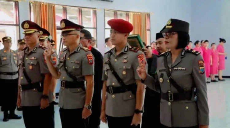 Kapolres Minahasa Pimpin Sertijab Waka Polres dan Sejumlah PJU